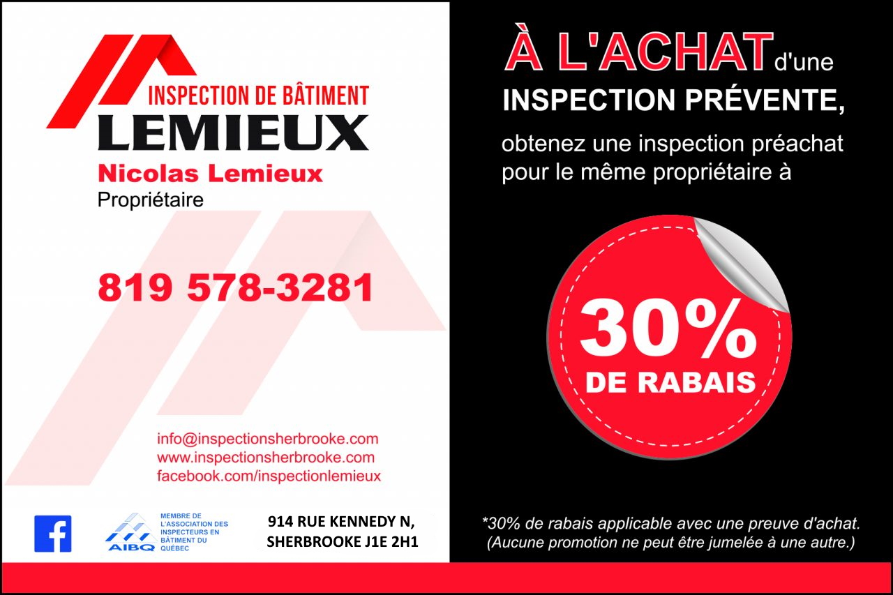 Inspection De Bâtiment Lemieux | Prévente - Préachat | Sherbrooke